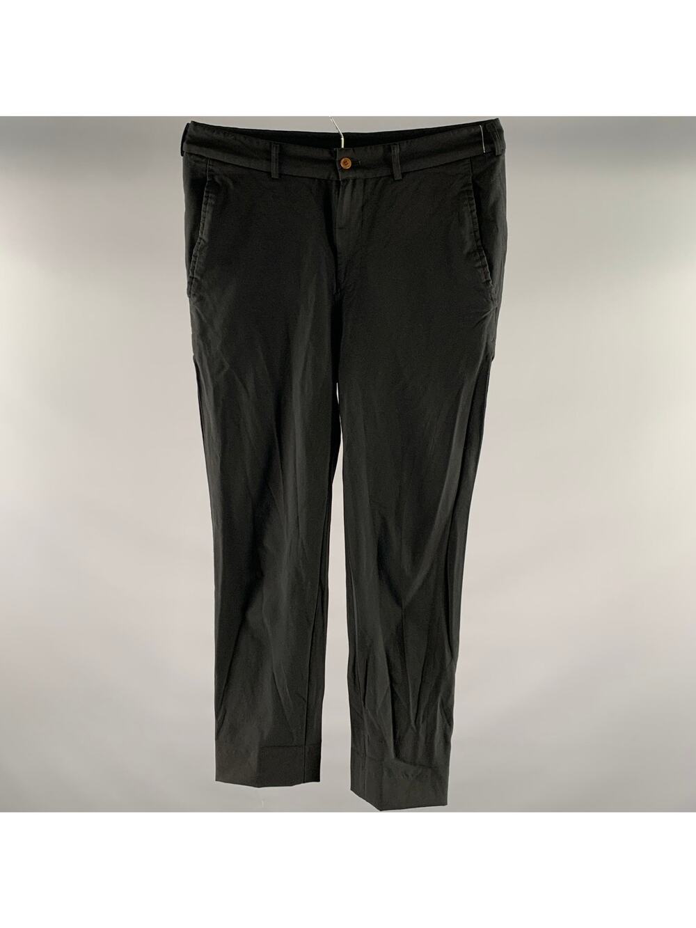 COMME des GARCONS Size 32 Black Polyester Tapered Pants